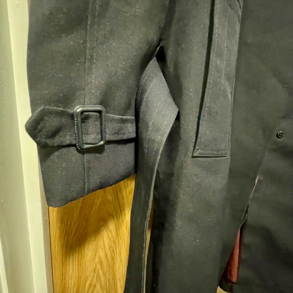 Men's Julliard Belted Trench Coat - 40R - 1980s Vintage - Picture 7 of 12